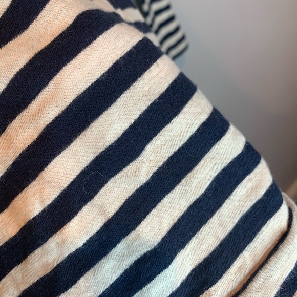 Whisper Cotton Stripe Long Sleeve Crewneck Tee - Picture 5 of 6